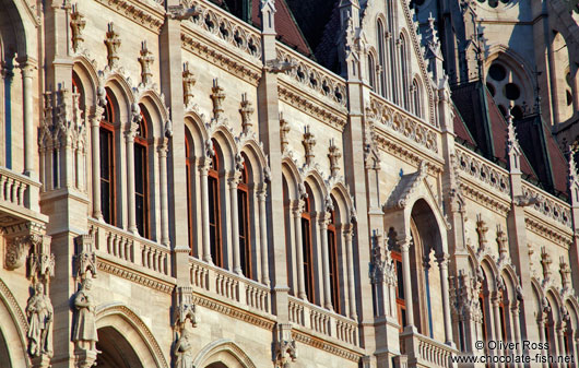 Budapest parliament facade detail