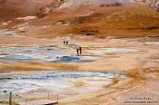 Travel photography:Geothermal field at Hverarönd with fumaroles and mud pools, Iceland