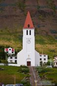 Travel photography:Siglufjörður church, Iceland