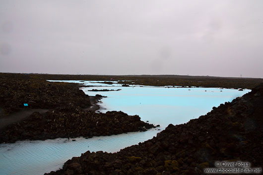 Blue lava rock pools near the Blue Lagoon