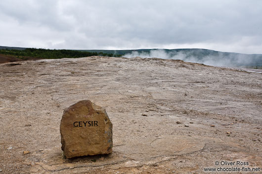 The `original´ but no longer active Geysir at the Geysir Centre on the Golden Circle tourist route