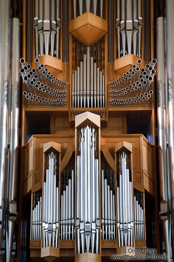 The main organ inside Reykjavik´s Hallgrimskirkja church