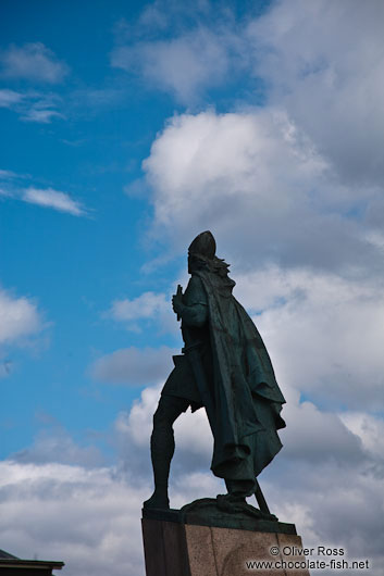 Leifr Ericsson statue in Reykjavik