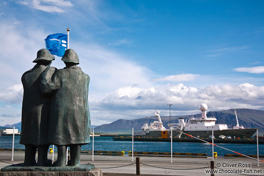 Sailor statues at Reykjavik harbour