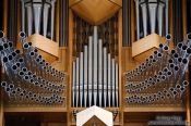 Travel photography:Organ pipes at Reykjavik´s Hallgrimskirkja church, Iceland