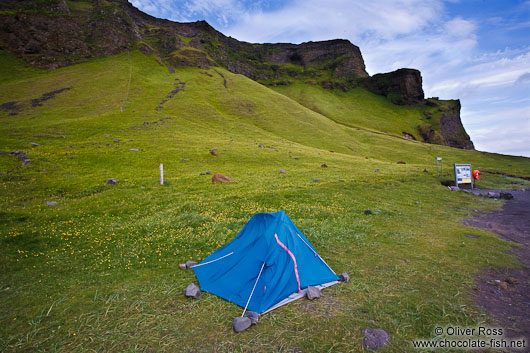 Unlucky campers at windy Vik