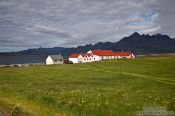 Travel photography:Houses at Berunes, Iceland