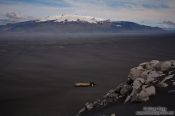 Travel photography:View of the Hvannadalshnjukur mountain from Ingólfshöfði, Iceland