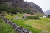 Travel photography:Old houses at Nupsstadur, Iceland