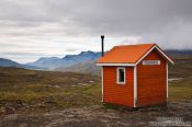 Travel photography:Mountain shelter at Þorgrímsstaðir, Iceland