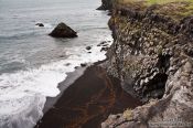Travel photography:Arnarstastapi cliffs with seabird colony, Iceland