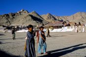 Travel photography:People at the Polo grounds in Leh, India