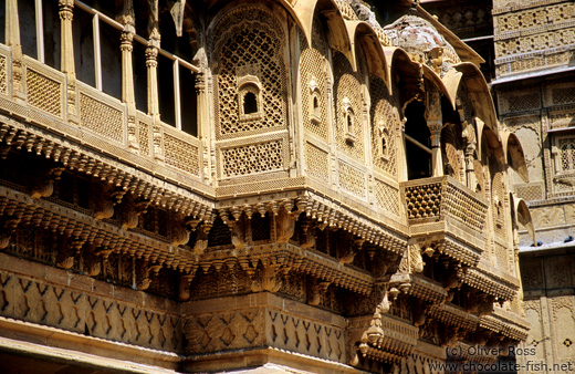 Old Havelis (merchant houses) in Jaisalmer