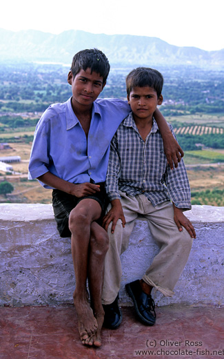 Two boys in Pushkar