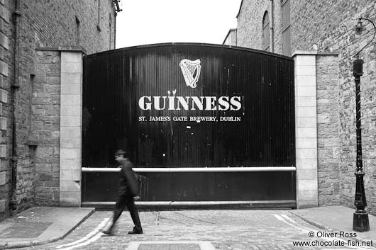 Entrance to the Guinness brewery in Dublin 