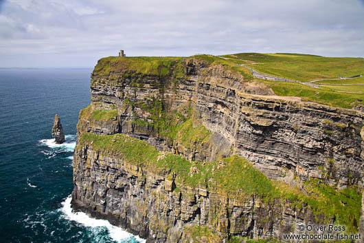 The Cliffs of Moher with O'Brien's tower