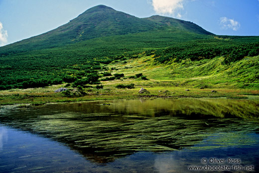 Mountain lake in Shiretoko Ntl Park on Hokkaido
