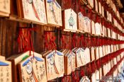 Travel photography:Wooden wish boards at Kyoto´s Inari shrine, Japan