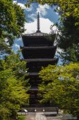 Travel photography:The five-storied pagoda at Kyoto´s Ninnaji temple, Japan