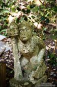 Travel photography:Monkey sculpture at Kyoto´s Otoyo shrine, Japan