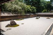 Travel photography:Rock garden at Kyoto´s Ryoanji temple, Japan