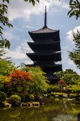 Travel photography:The five-storied pagoda at Kyoto´s Toji temple is the tallest wooden structure in Japan, Japan
