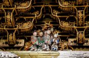 Travel photography:Roof detail of a temple in Nikko, Japan