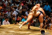 Travel photography:Throwing your opponent off balance at the Nagoya Sumo Tournament, Japan