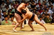 Travel photography:A bout at the Nagoya Sumo Tournament, Japan