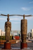 Travel photography:Modern sculptures in Tokyo´s Daiba district, Japan