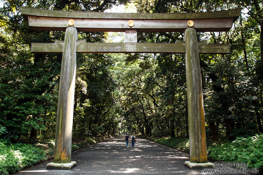 Gate to Tokyo´s Meiji shrine