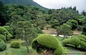Travel photography:Sculptured garden in Hakone Ntl Park, Japan