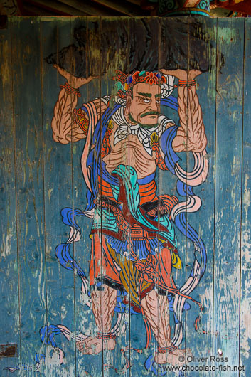 Painted door at the Sambulsa temple