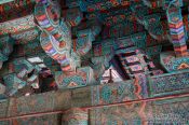 Travel photography:Facade detail of the Bulguksa Temple, South Korea