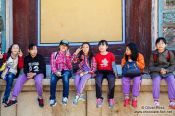 Travel photography:School kids on a visit to Bulguksa Temple, South Korea