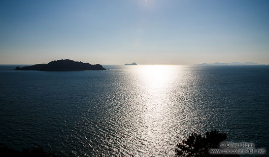 View from Camellia Island onto Jangsado Sea Park