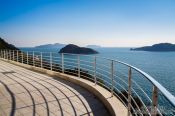 Travel photography:View from Camellia Island onto Jangsado Sea Park, South Korea