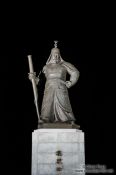 Travel photography:Monument of Admiral Yi Sunchin in Seoul, South Korea