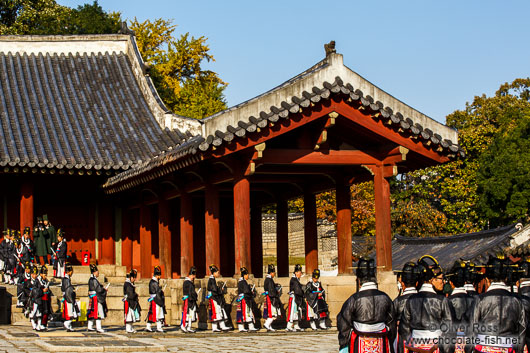 Ceremony performed at the Jongmyo Royal Shrine in Seoul