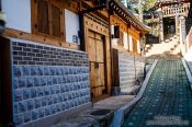 Travel photography:Street in the Bukchon Hanok village in Seoul, South Korea