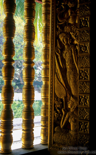 View from Inside Haw Pha Bang temple in Luang Prabang