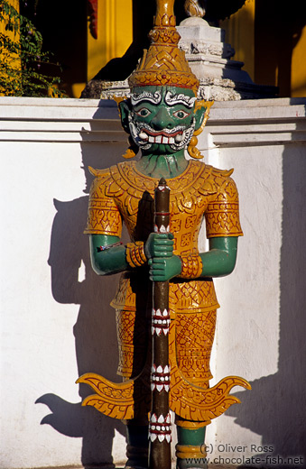 Temple guardian in Vientiane