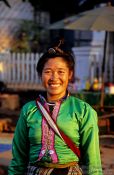 Travel photography:Woman at Luang Prabang market, Laos