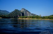 Travel photography:Mekong river landscape at the Pak Ou caves near Luang Prabang, Laos