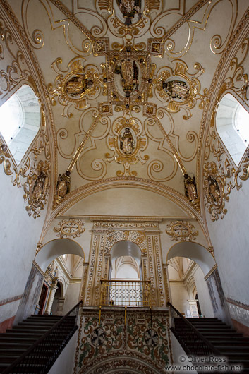 Inside the former Santo Domingo convent in Oaxaca
