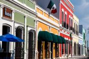 Travel photography:Colonial houses in Villahermosa, Mexico