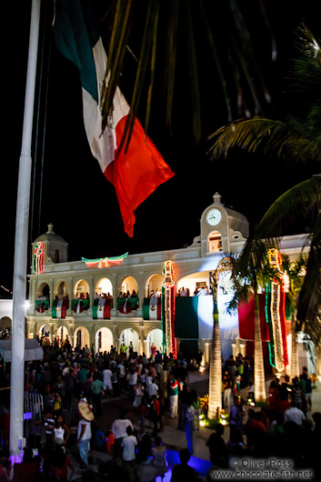 Boca del Rio Independence day celebrations with `el grito`