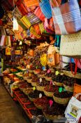 Travel photography:Varieties of chilli being sold at the Oaxaca market, Mexico