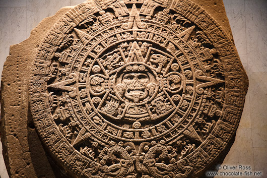 The Stone of the Sun (Aztec Calendar) at the Mexico City Anthropological Museum