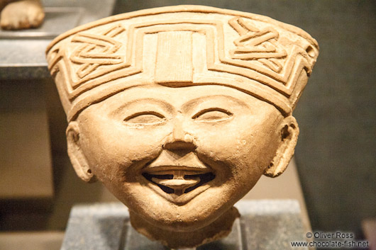 Smiling face (Carita sonriente) at the Mexico City Anthropological Museum